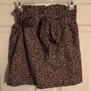 American Eagle cheetah print mini skirt
